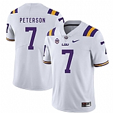 LSU Tigers 7 Patrick Peterson White Nike College Football Jersey Dzhi,baseball caps,new era cap wholesale,wholesale hats